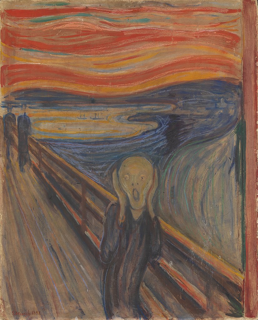 The Scream: a composition created by Norwegian artist Edvard Munch